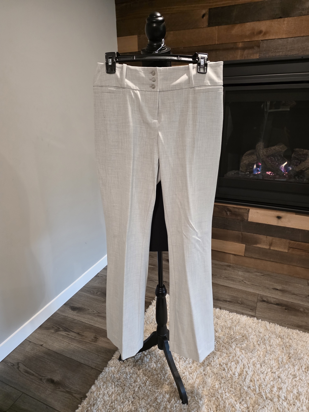 Limited Light Gray Dress Pants - Tailored Straight Leg